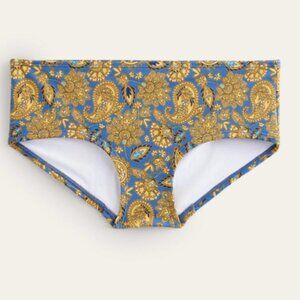 Boden Classic Bikini Shorts Harvest Blue Size 10